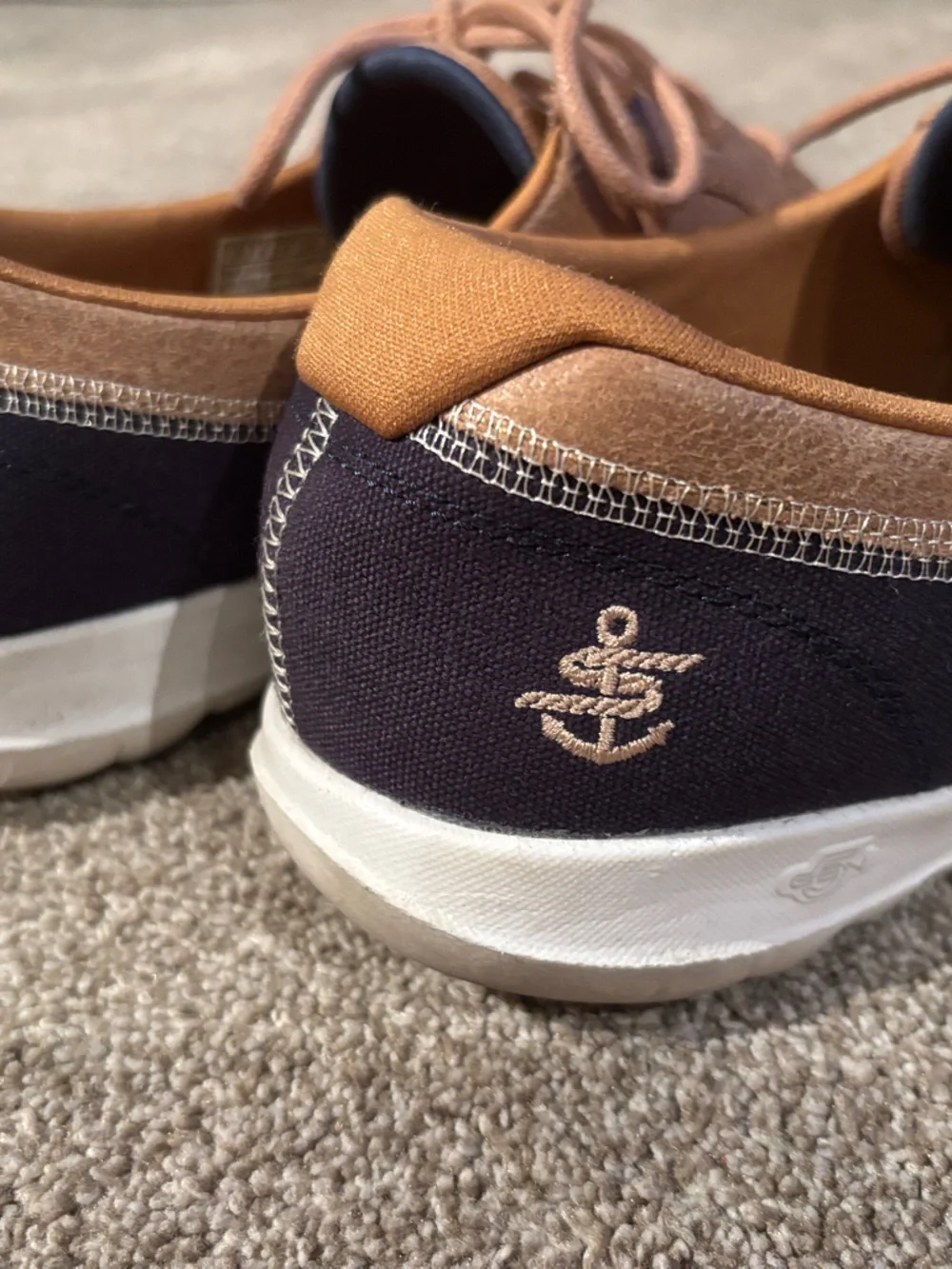 Skechers Two-Tone Navy and Brown Men's Boat Shoes
